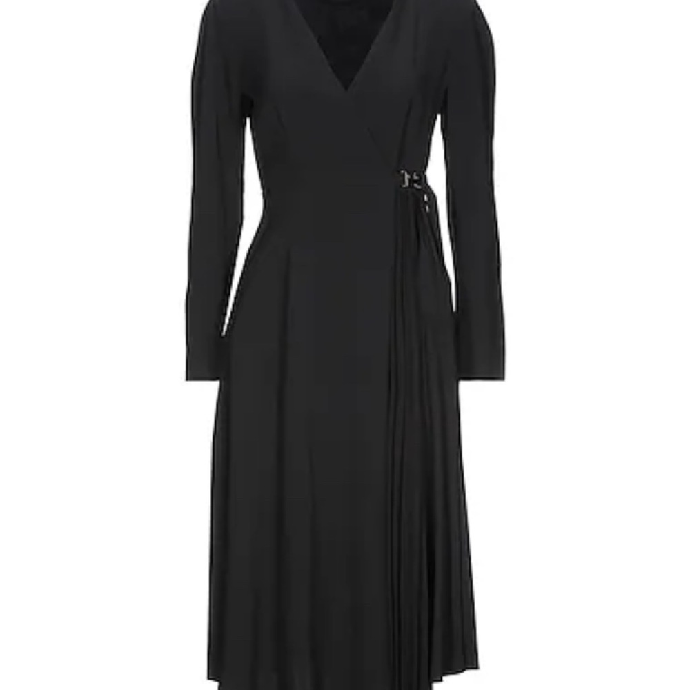 Elegant Black Wrap Dress